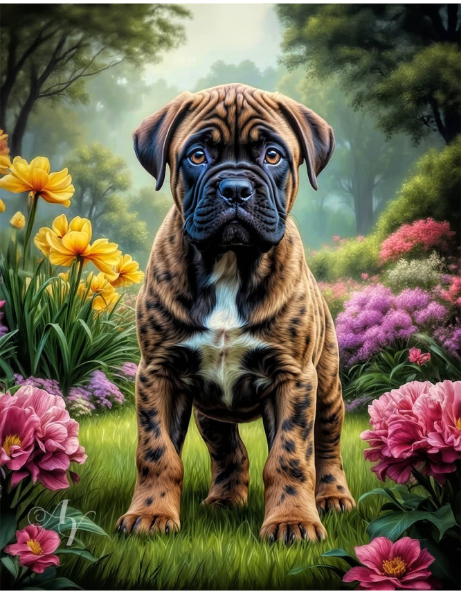 Bullmastiff Puppy Portrait Paintings Bullmastiff Puppy Portrait Paintings
