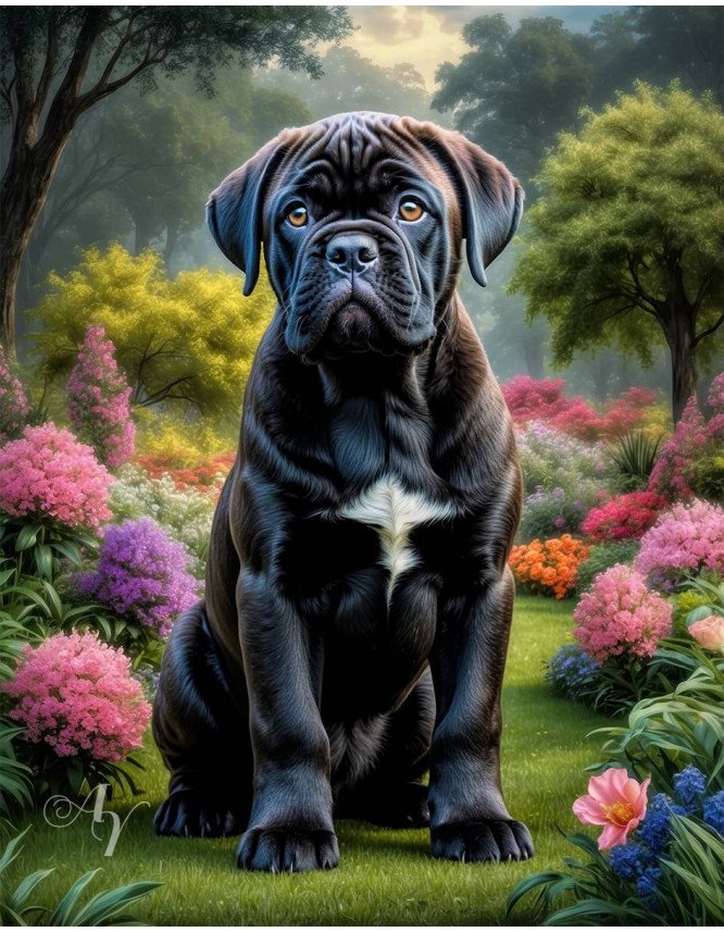 Bullmastiff Puppy Portrait Paintings Bullmastiff Puppy Portrait Paintings