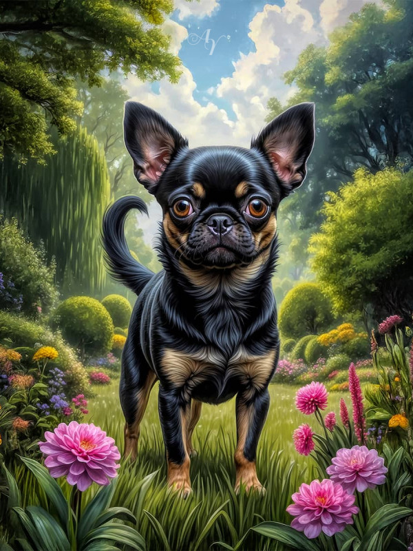 Chug Dog Portrait Paintings