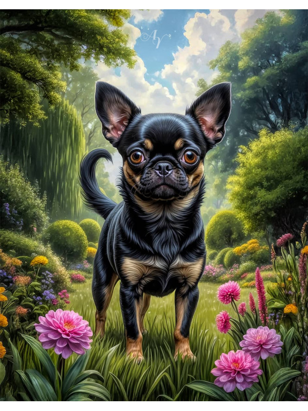 Chug Dog Portrait Paintings