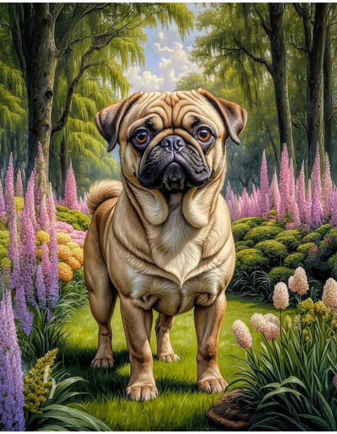 Chug Dog Portrait Paintings