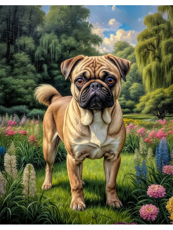 Chug Dog Portrait Paintings