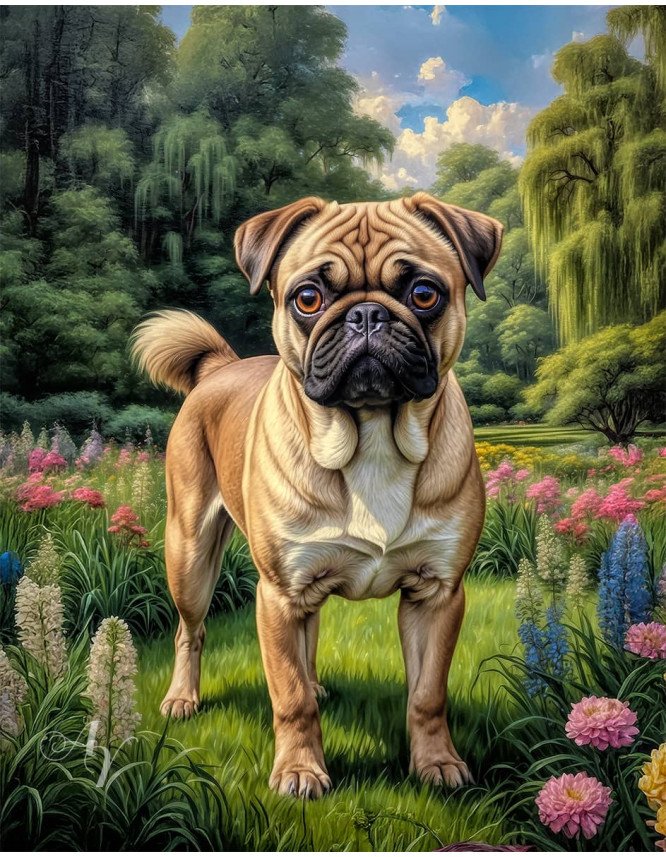 Chug Dog Portrait Paintings