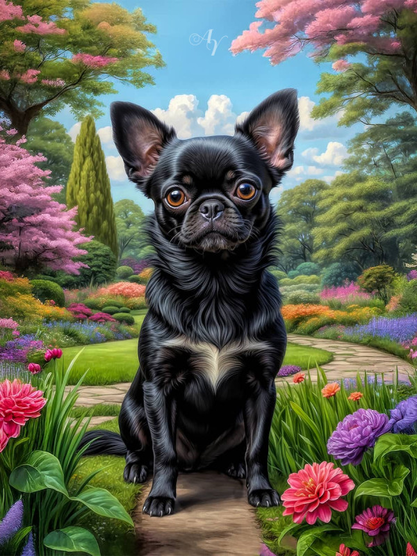 Chug Dog Portrait Paintings