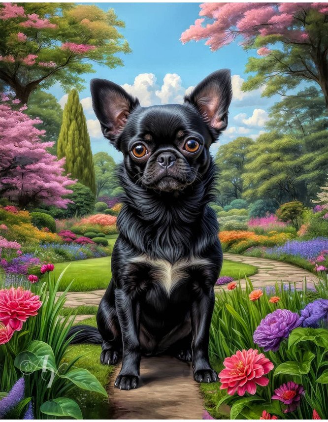 Chug Dog Portrait Paintings