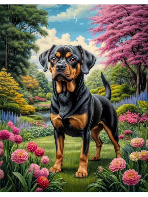 Chug Dog Portrait Paintings