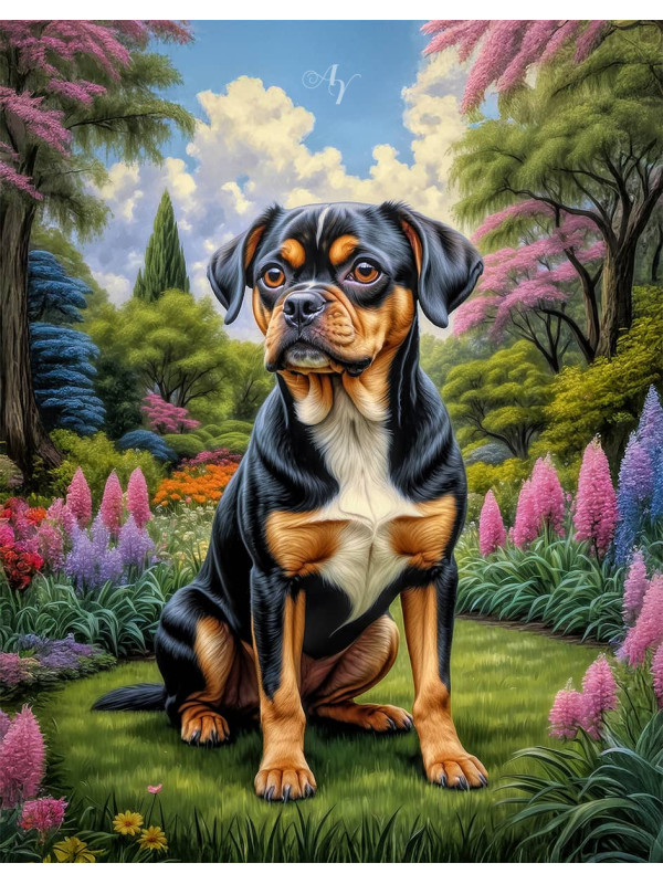 Chug Dog Portrait Paintings
