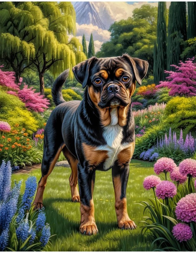Chug Dog Portrait Paintings