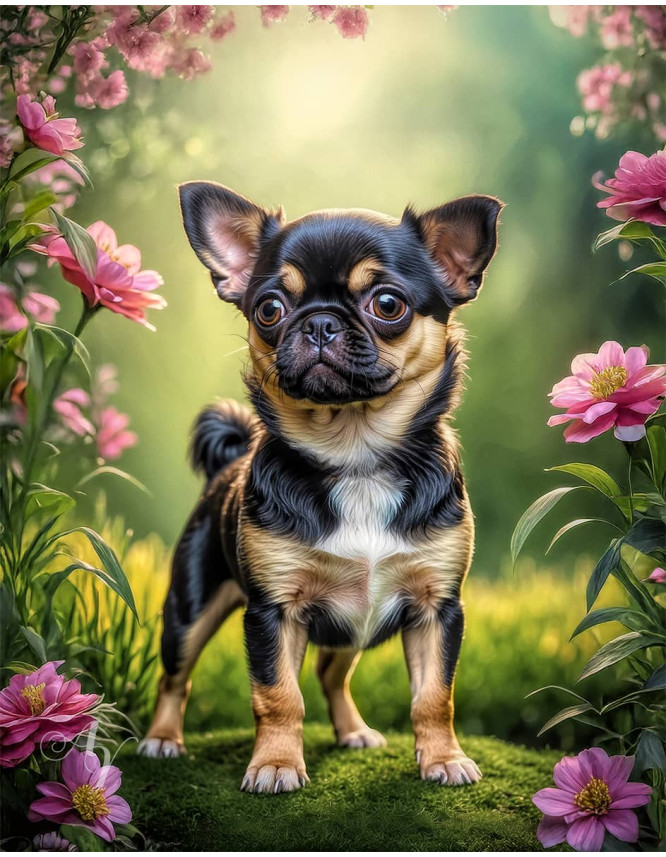 Chug Puppy Portrait Paintings Chug Puppy Portrait Paintings