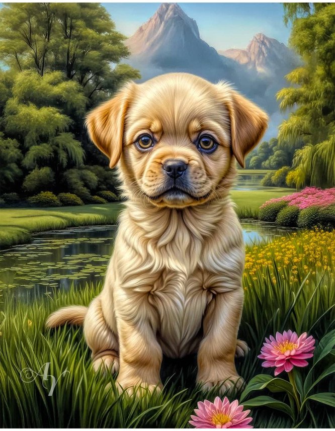 Chug Puppy Portrait Paintings Chug Puppy Portrait Paintings