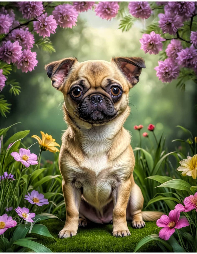 Chug Puppy Portrait Paintings Chug Puppy Portrait Paintings