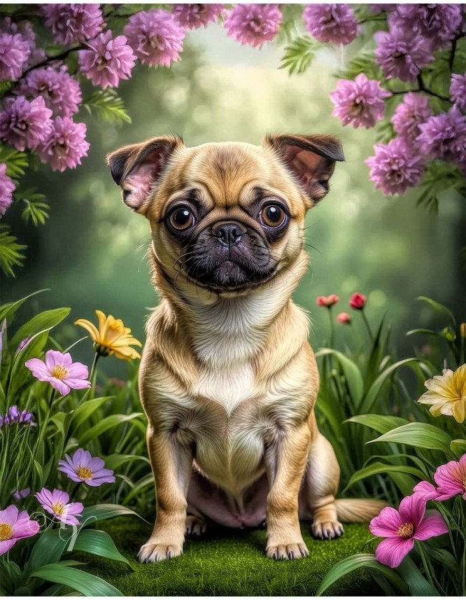 Chug Puppy Portrait Paintings Chug Puppy Portrait Paintings