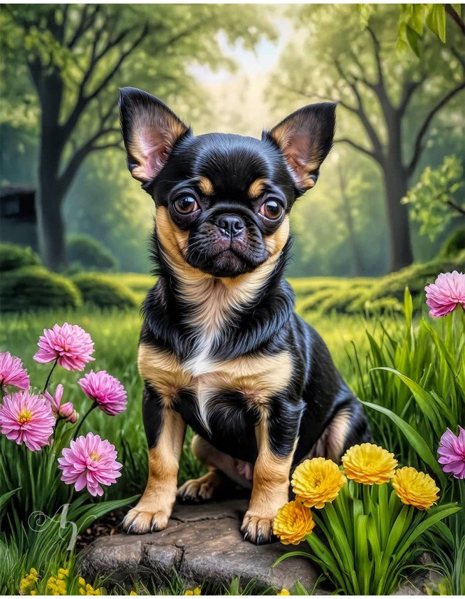 Chug Puppy Portrait Paintings Chug Puppy Portrait Paintings