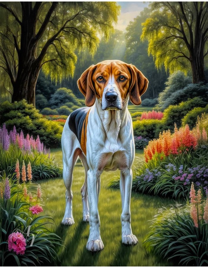 American Foxhound Portrait Paintings American Foxhound Portrait Paintings
