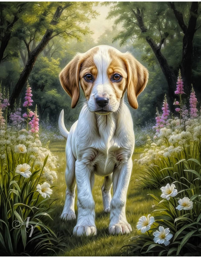 American Foxhound Portrait Paintings American Foxhound Portrait Paintings