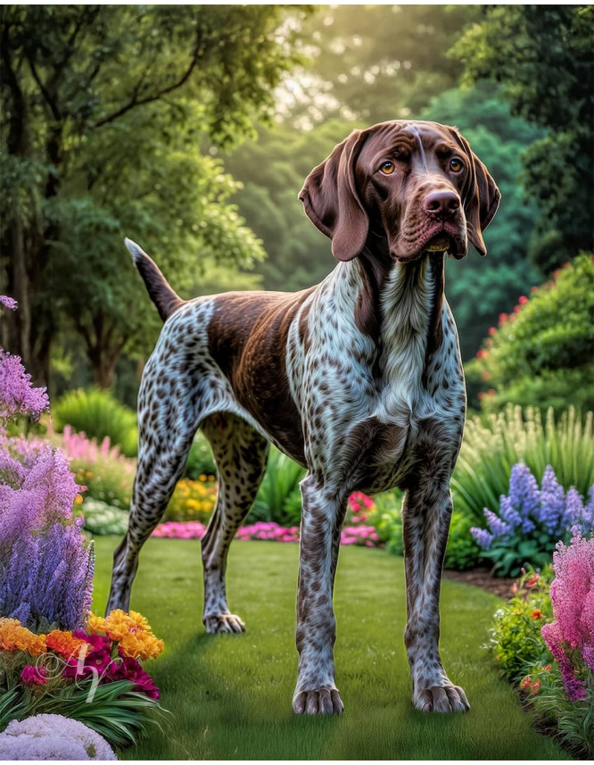 German Shorthair Pointer Portrait Paintings German Shorthair Pointer Portrait Paintings