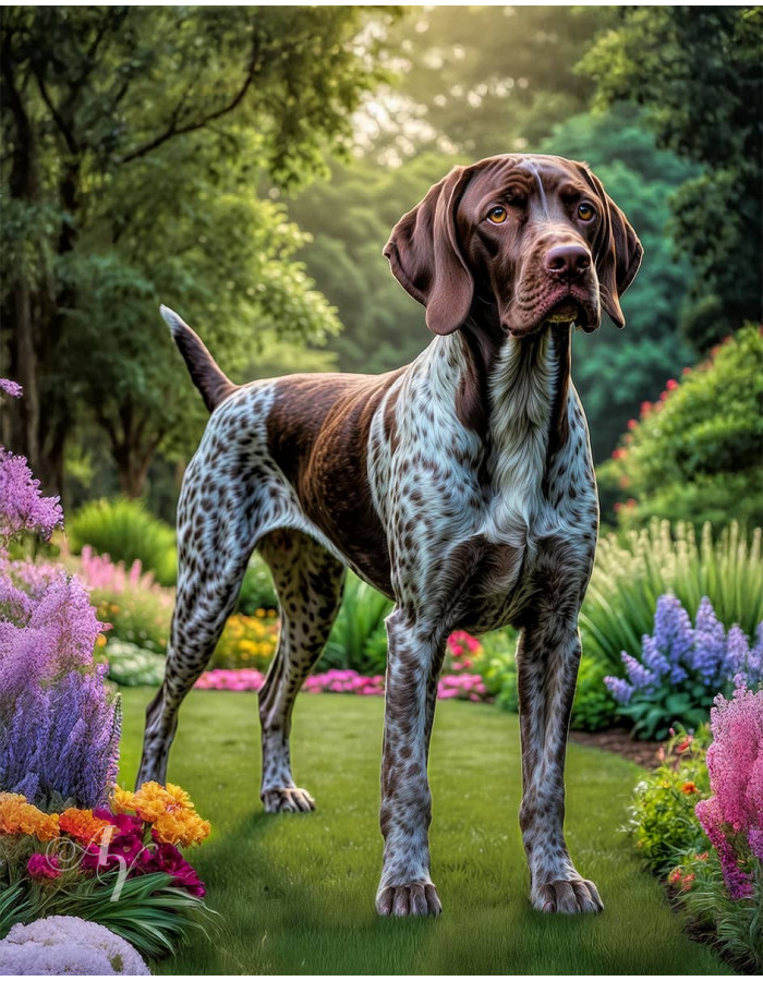 German Shorthair Pointer Portrait Paintings German Shorthair Pointer Portrait Paintings