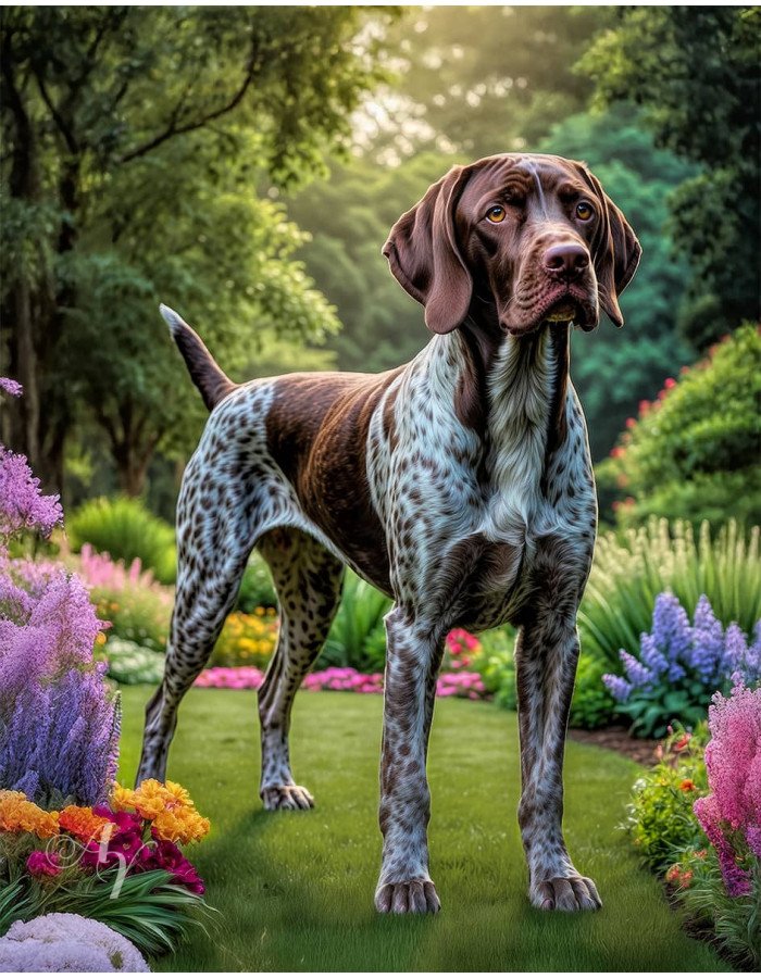 German Shorthair Pointer Portrait Paintings German Shorthair Pointer Portrait Paintings