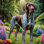German Shorthair Pointer Portrait Paintings