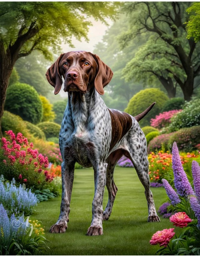 German Shorthair Pointer Portrait Paintings German Shorthair Pointer Portrait Paintings