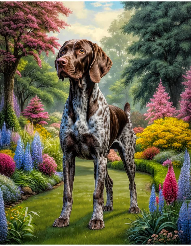 German Shorthair Pointer Portrait Paintings German Shorthair Pointer Portrait Paintings