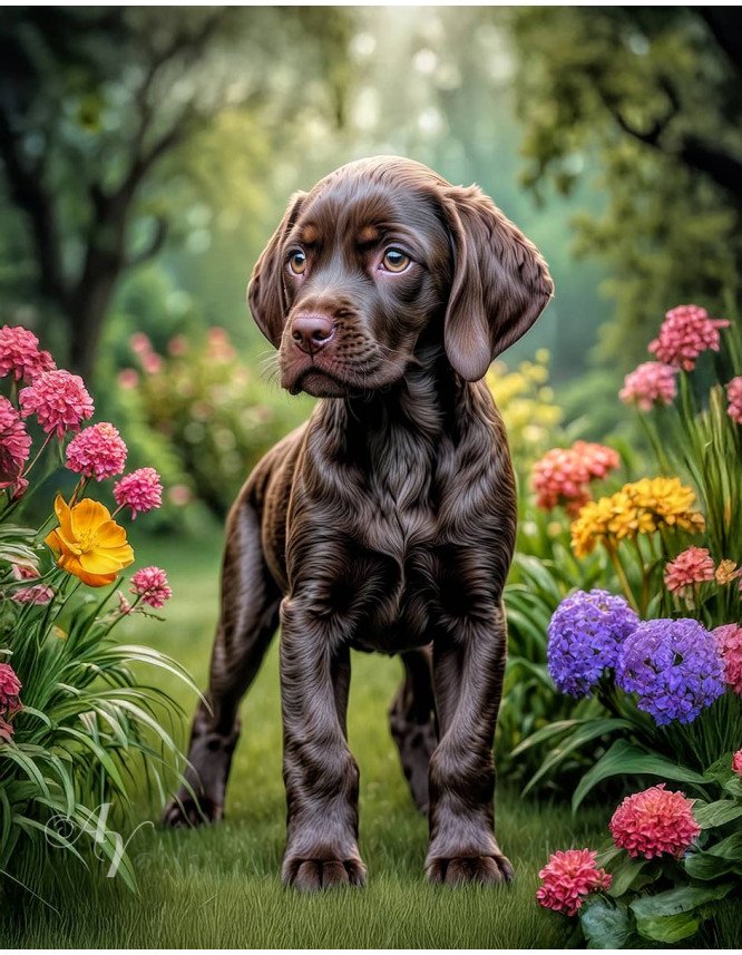 German Shorthair Pointer Portrait Paintings German Shorthair Pointer Portrait Paintings