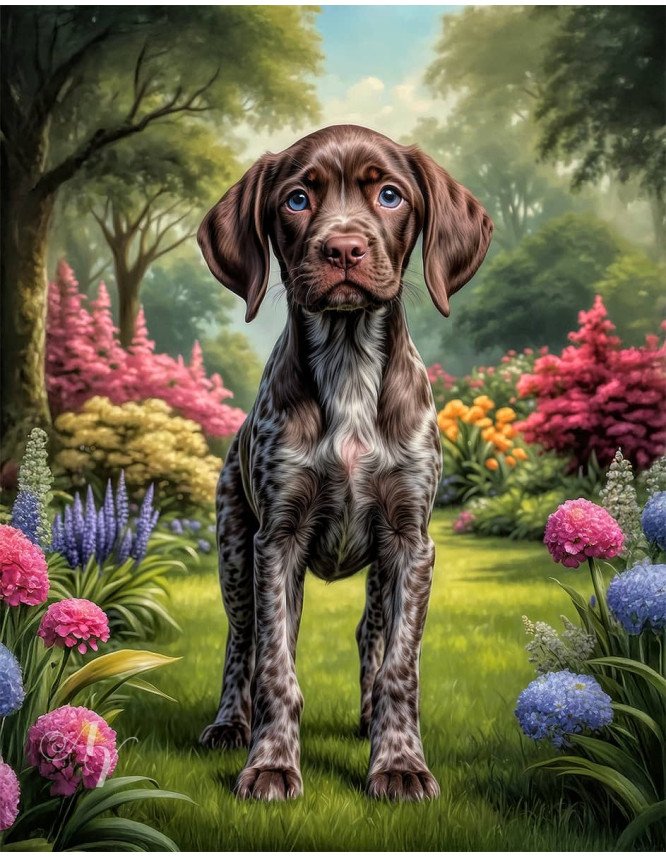German Shorthair Pointer Portrait Paintings German Shorthair Pointer Portrait Paintings