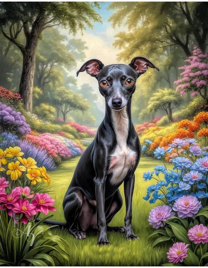Italian Greyhound Portrait Paintings Italian Greyhound Portrait Paintings
