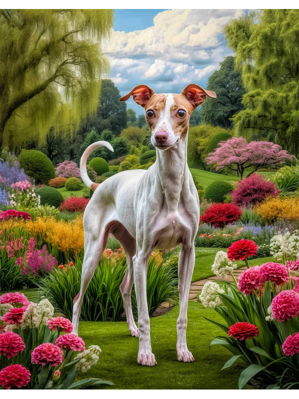 Italian Greyhound Portrait Paintings