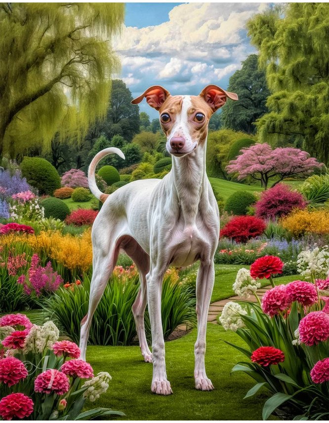 Italian Greyhound Portrait Paintings