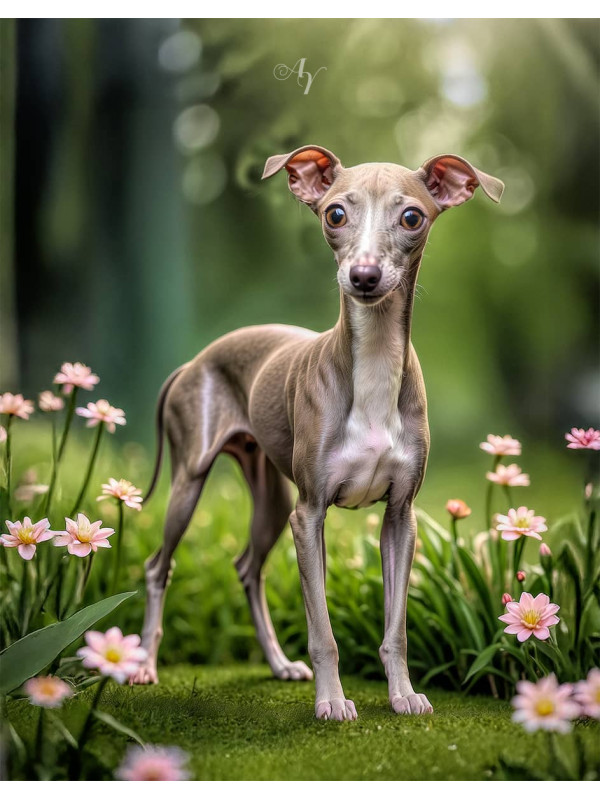 Italian Greyhound Portrait Paintings