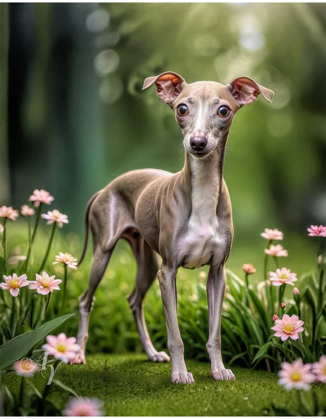 Italian Greyhound Portrait Paintings