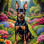 Miniature Pinscher Dog Portrait Paintings