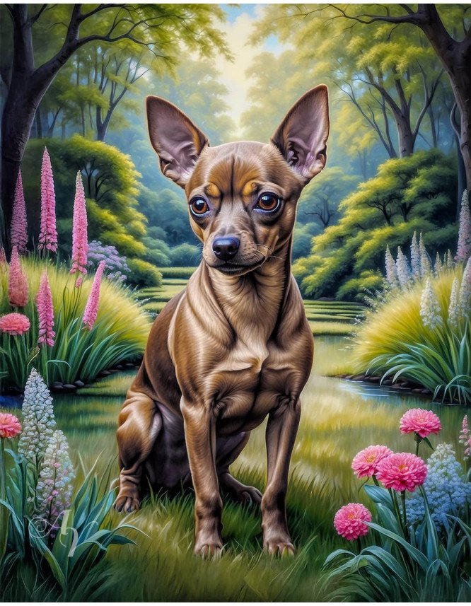 Miniature Pinscher Dog Portrait Paintings Miniature Pinscher Dog Portrait Paintings