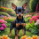 Miniature Pinscher Puppy Portrait Paintings