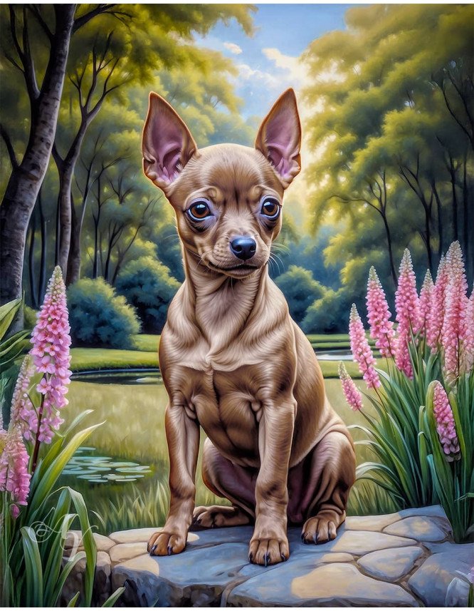 Miniature Pinscher Puppy Portrait Paintings Miniature Pinscher Puppy Portrait Paintings