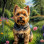 Norwich Terrier Dog Portrait Paintings
