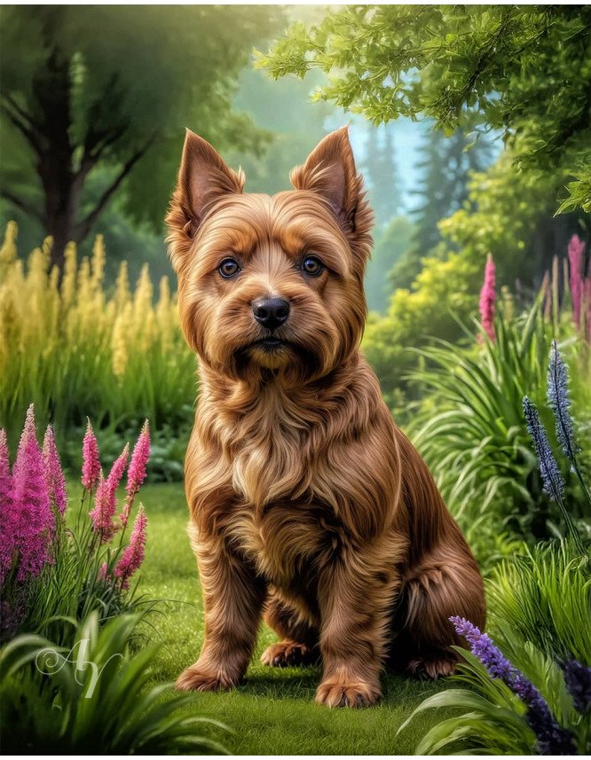 Norwich Terrier Dog Portrait Paintings Norwich Terrier Dog Portrait Paintings