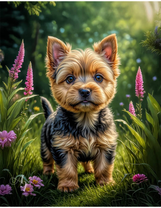 Norwich Terrier Puppy Portrait Paintings Norwich Terrier Puppy Portrait Paintings