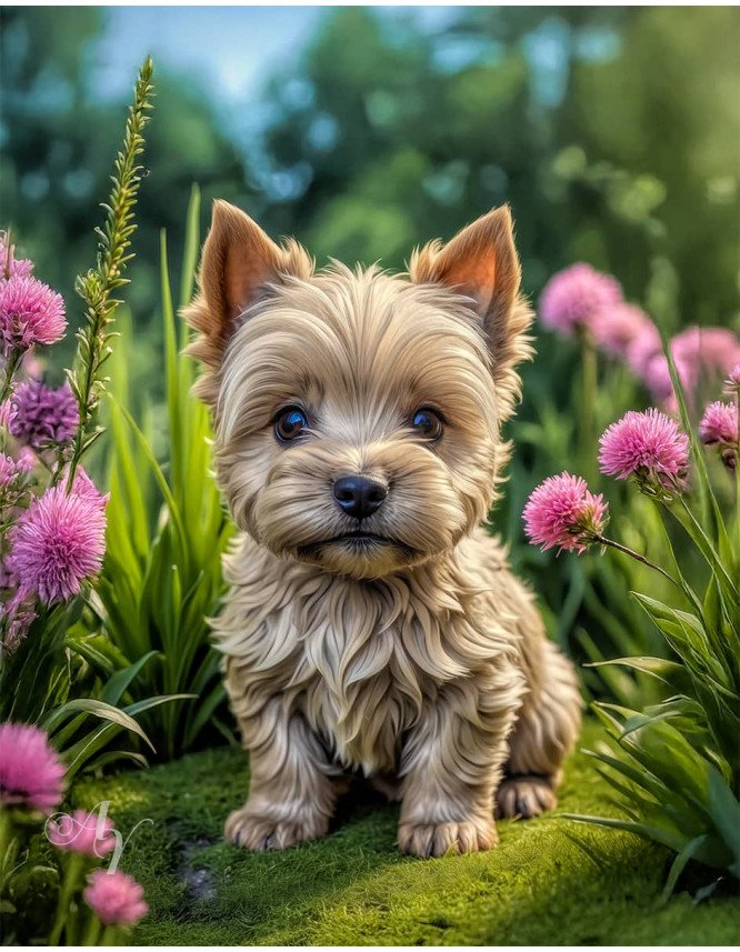 Norwich Terrier Puppy Portrait Paintings Norwich Terrier Puppy Portrait Paintings