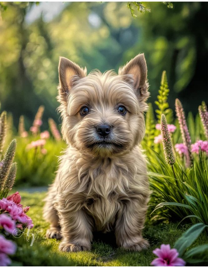 Norwich Terrier Puppy Portrait Paintings Norwich Terrier Puppy Portrait Paintings