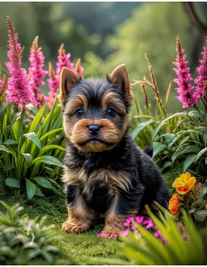 Norwich Terrier Puppy Portrait Paintings Norwich Terrier Puppy Portrait Paintings