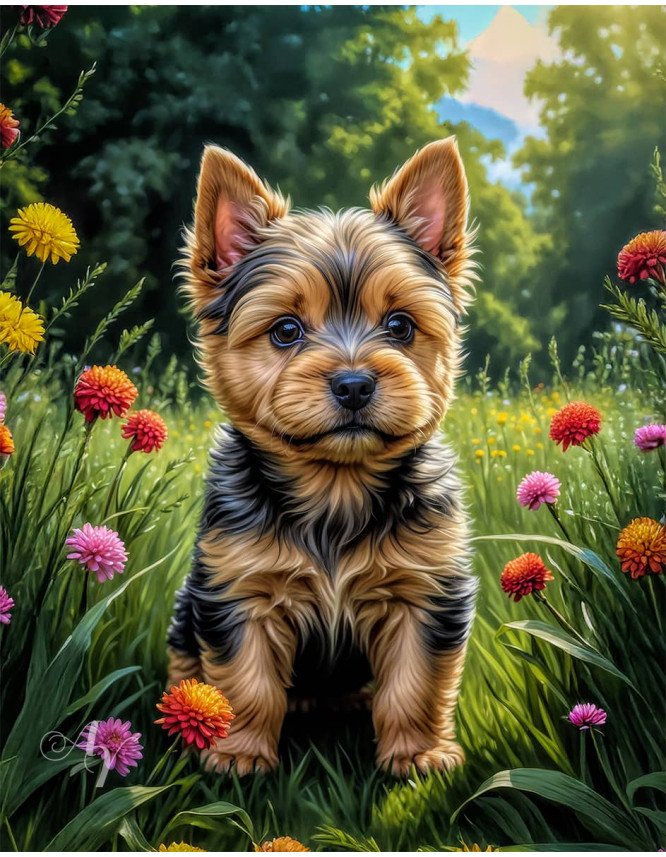 Norwich Terrier Puppy Portrait Paintings Norwich Terrier Puppy Portrait Paintings