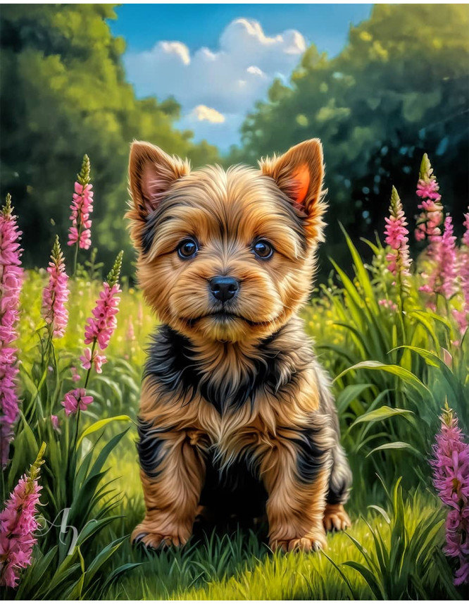 Norwich Terrier Puppy Portrait Paintings Norwich Terrier Puppy Portrait Paintings