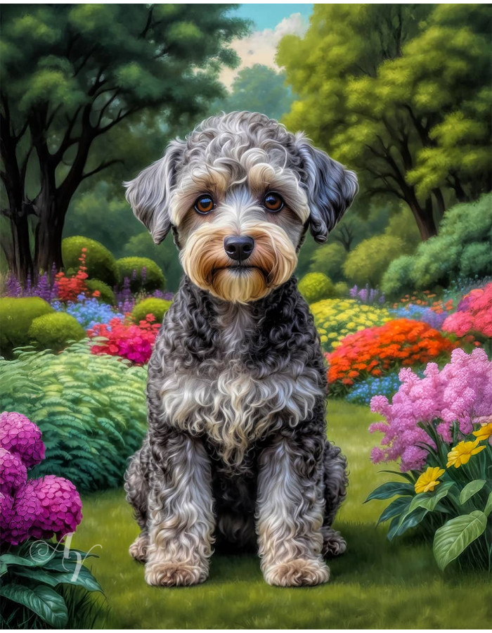 Schnoodle Portrait Paintings Schnoodle Portrait Paintings