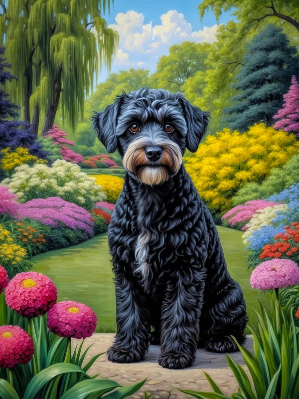 Schnoodle Portrait Paintings