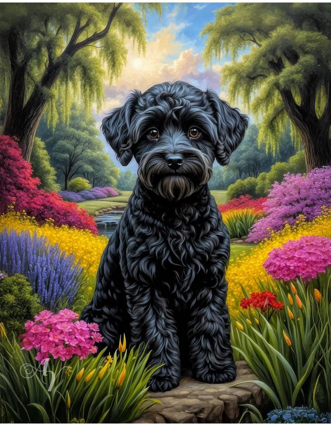 Schnoodle Portrait Paintings Schnoodle Portrait Paintings