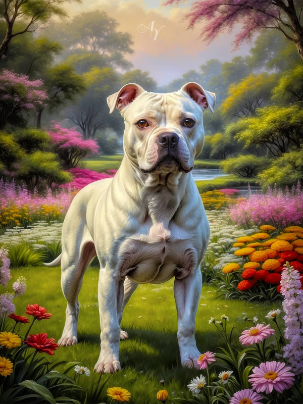 Staffordshire Terrier Portrait Paintings