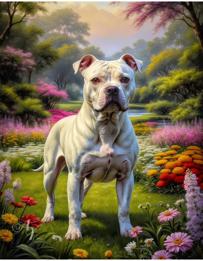 Staffordshire Terrier Portrait Paintings Staffordshire Terrier Portrait Paintings