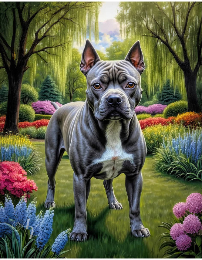 Staffordshire Terrier Portrait Paintings Staffordshire Terrier Portrait Paintings